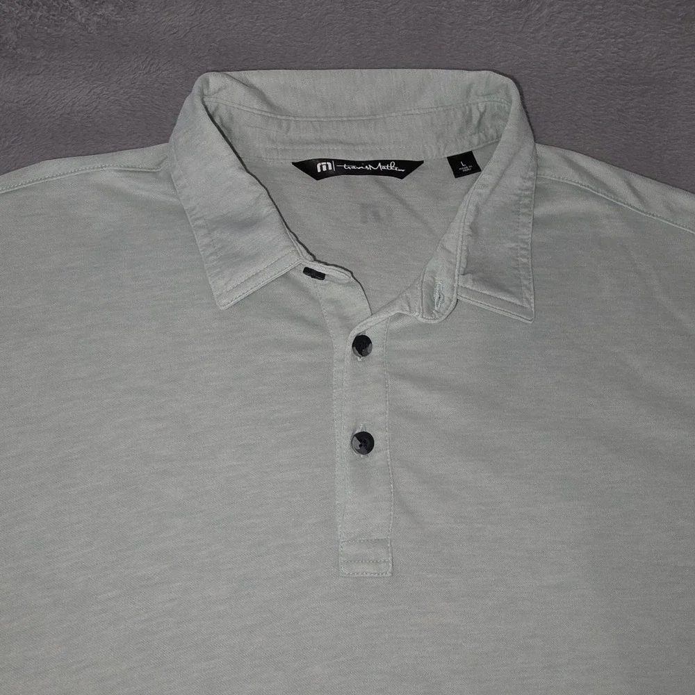 Travis Mathew Mens Large Short‎ Sleeve Golf Polo Shirt Woodfield Country Club